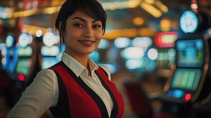 Dadu Online table interface showing dice roll and payout display
